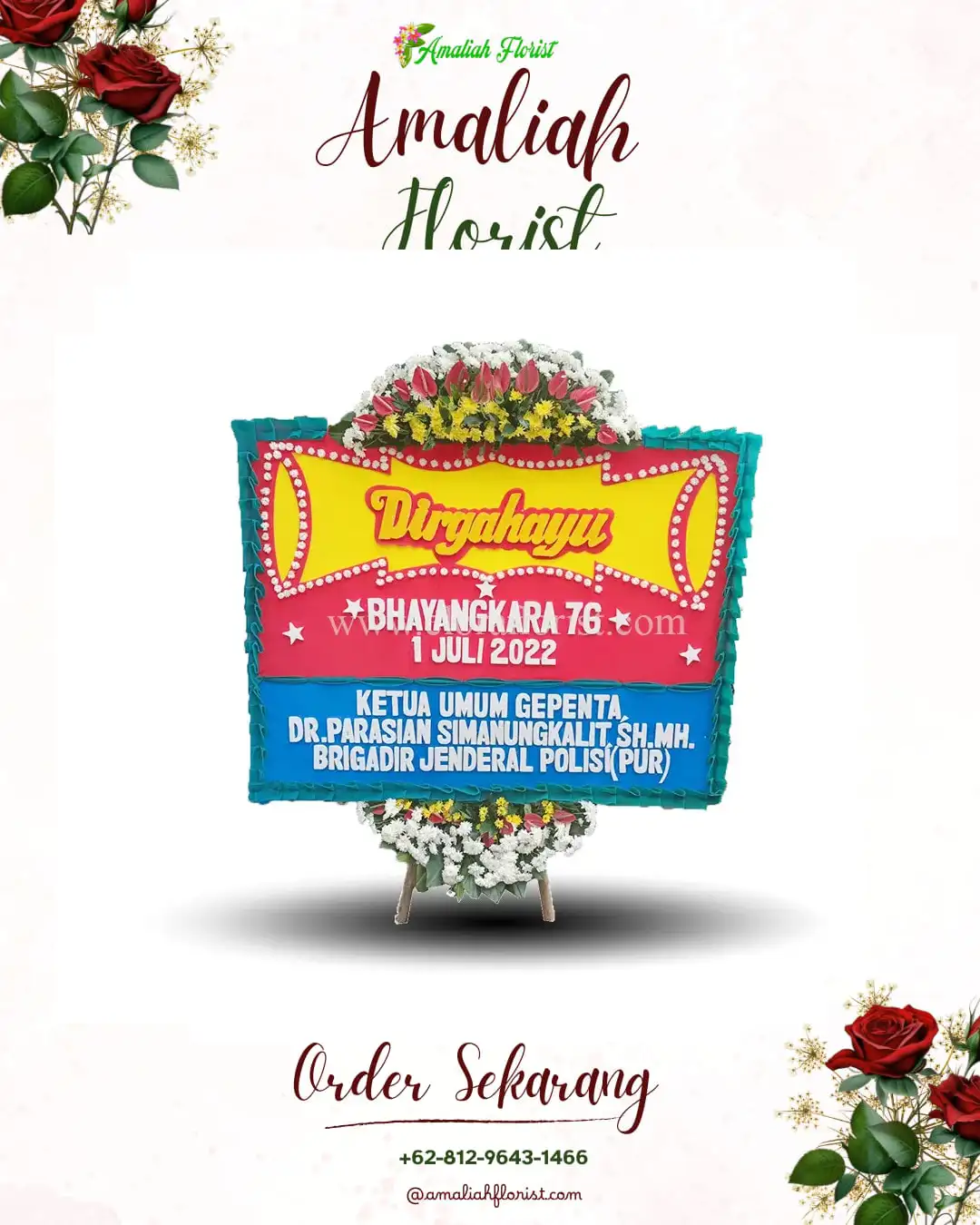 Papan Bunga HUT Ulang Tahun Sembawa